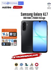 Samsung A17 - 8GB RAM - 256GB Storage - Easy Monthly Installments - PTA Approved - 1 Year Official Warranty - The Original Bro Mobiles - TOB70